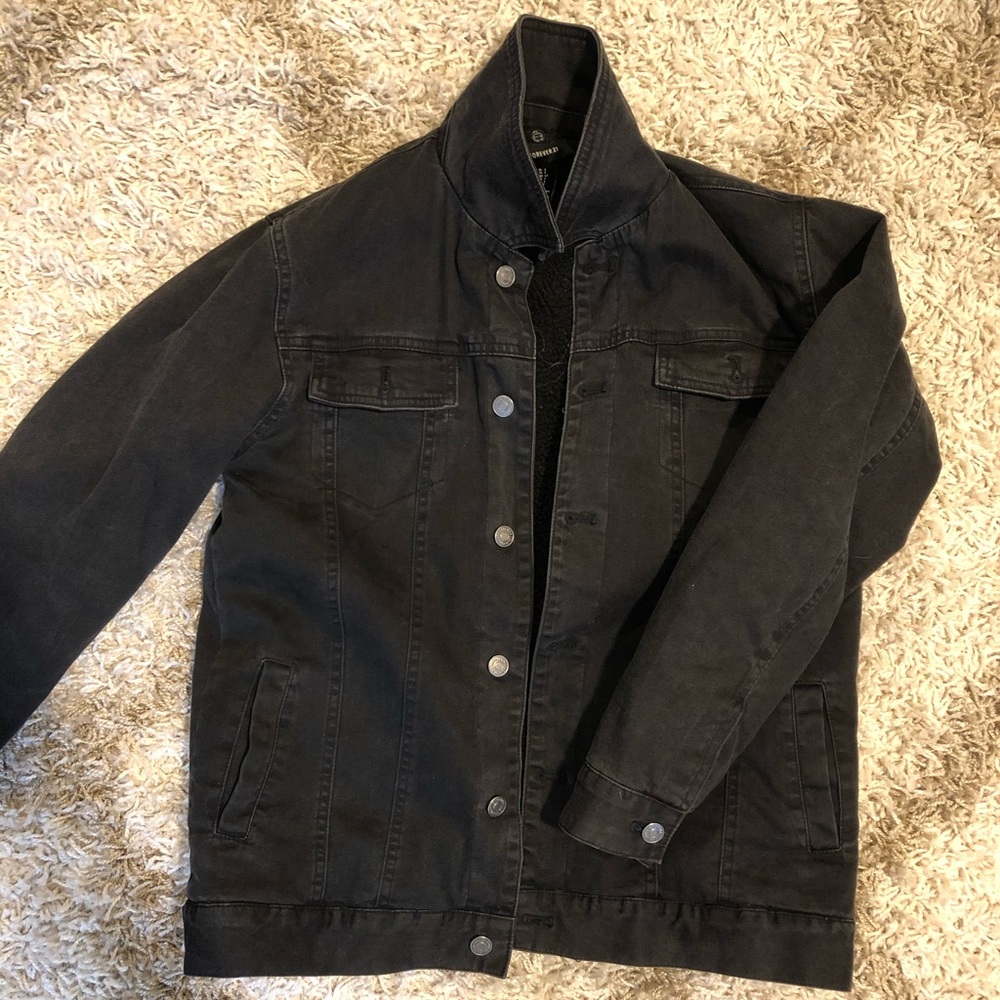 Forever 21 Sherpa lined denim jacket